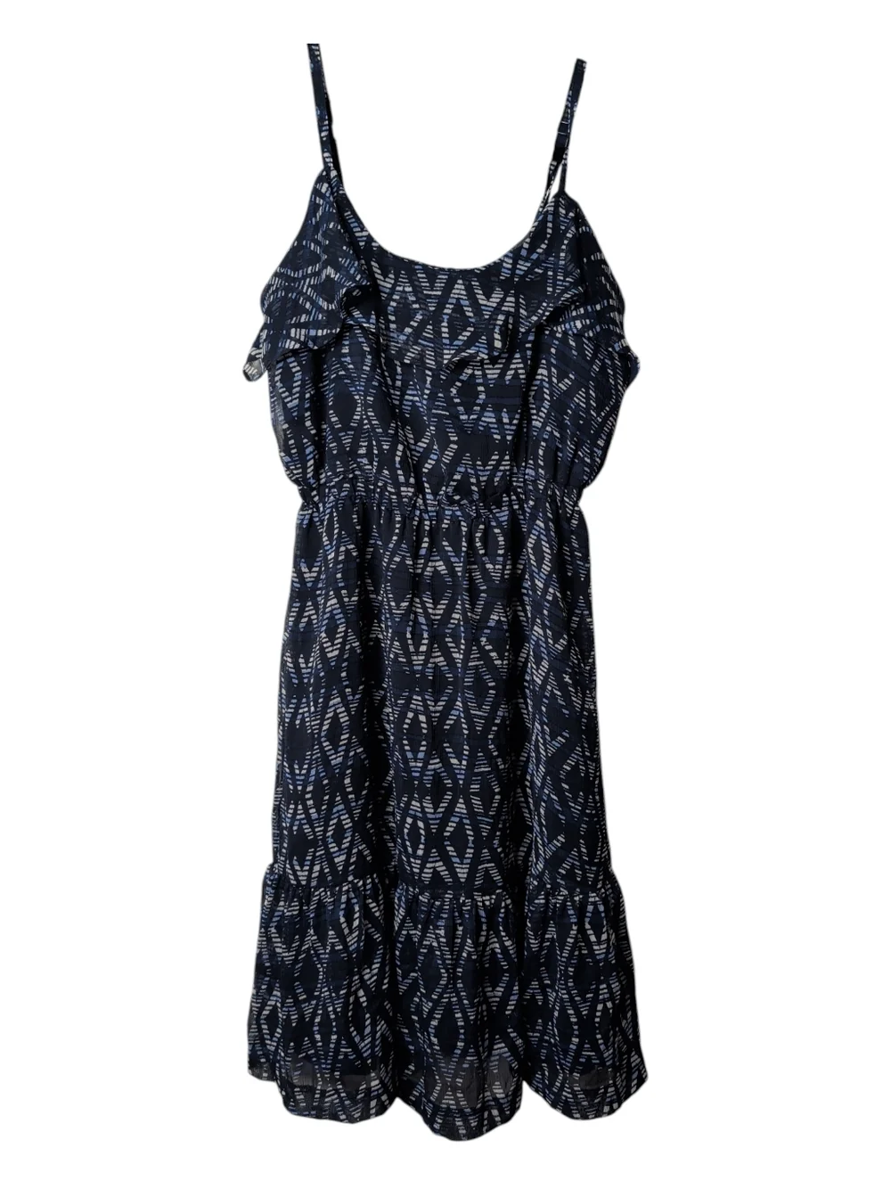 GAP Navy Printed Midi Sundress with Spaghetti Straps - Picture 3 of 11